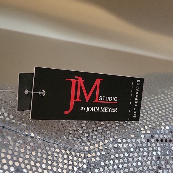 JM Studio-Elegant Blue Ice/Silver Wrap Dress - Picture 8 of 8